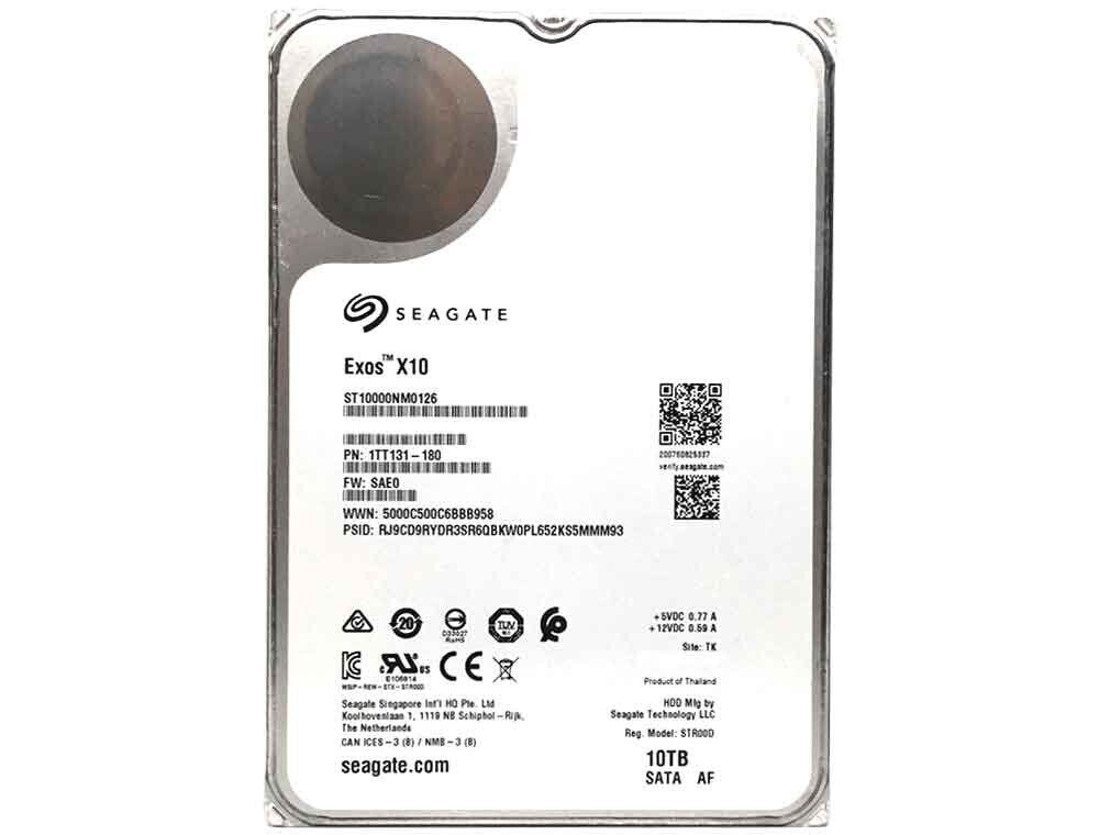 Seagate Exos X10 10TB SATA 6Gb/s 7200RPM 256MB - 1TT131-180