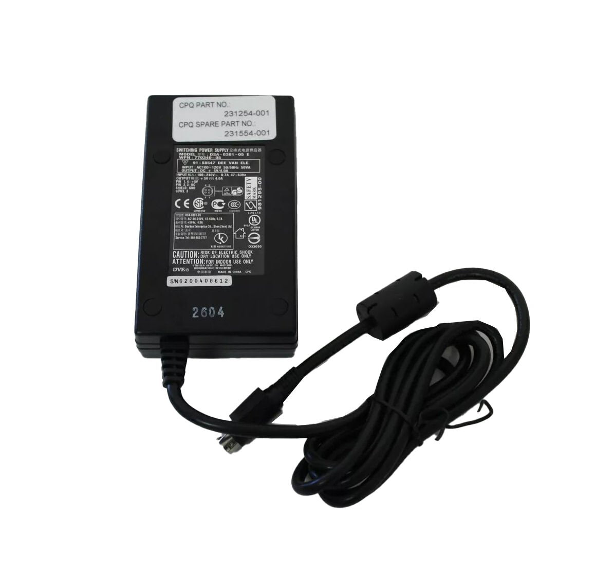 HP 350-Watts Power Supply - 231554-001