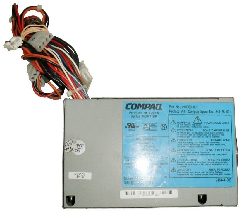 HP 250-Watts Power Supply - 243890-001