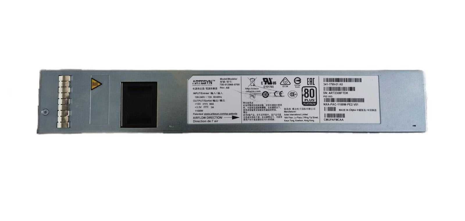 Cisco 1100-Watts Power Supply - 341-1799-01