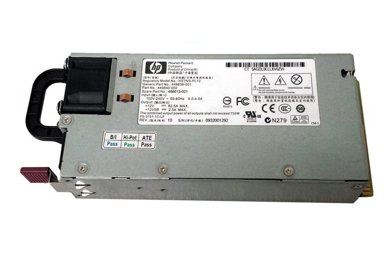 HPE 750-Watts Power Supply - 451366-B21