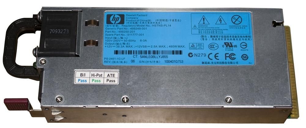 HP 460-Watts Power Supply - 503296-001