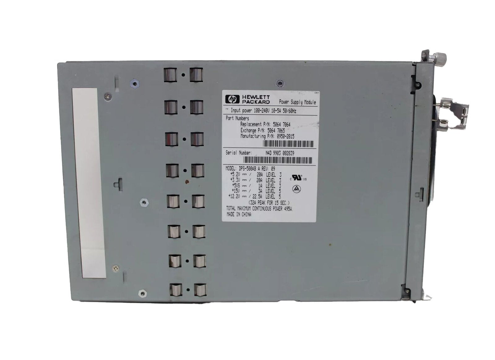 HP 495-Watts Power Supply - 5064-7064