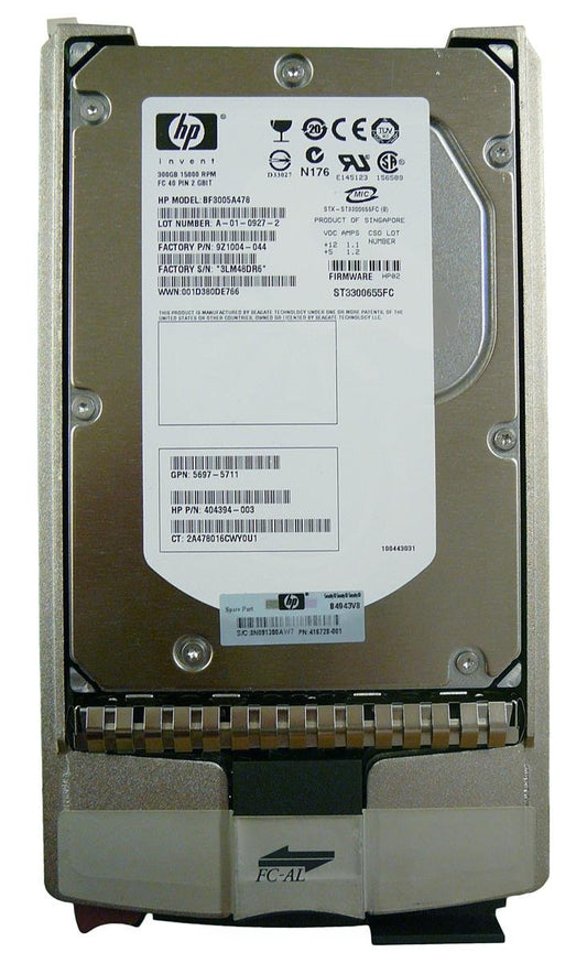HP 300GB Server Hard Drive - 5697-5711