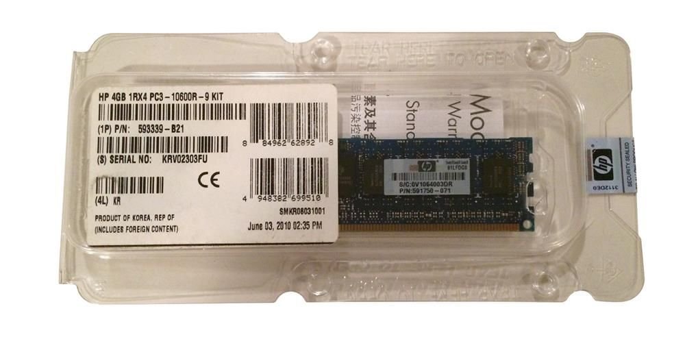 HP 4GB Server Memory Module - 593339-B21