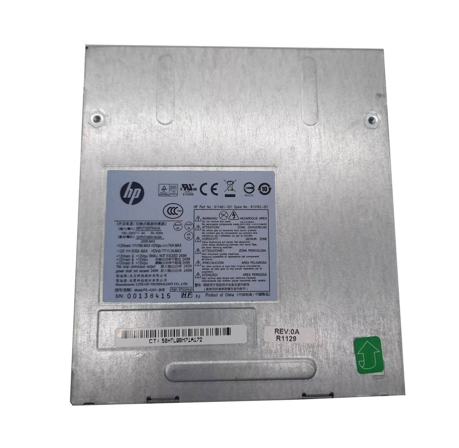 HP 240-Watts Power Supply - 613762-00