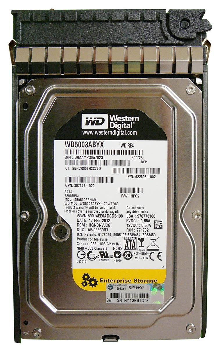 HP 500GB Server Hard Drive - 622598-002