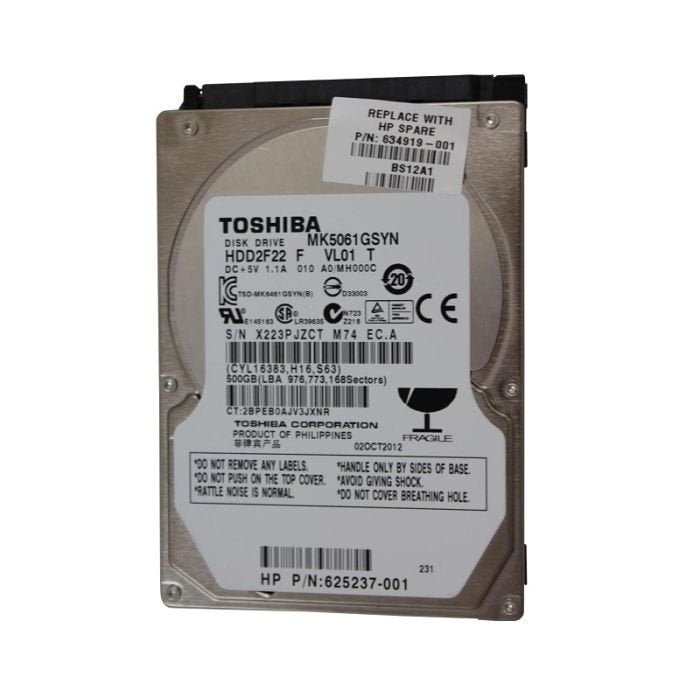 HP 500GB Laptop Hard Drive - 634919-001