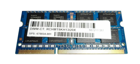 HP 8GB Laptop Memory Module - 670034-001