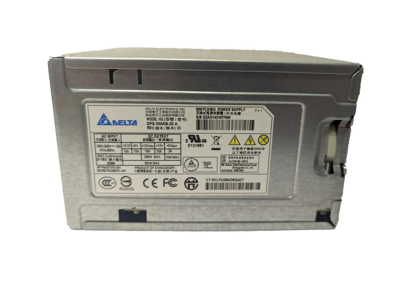 HP 350-Watts Power Supply - 671310-001