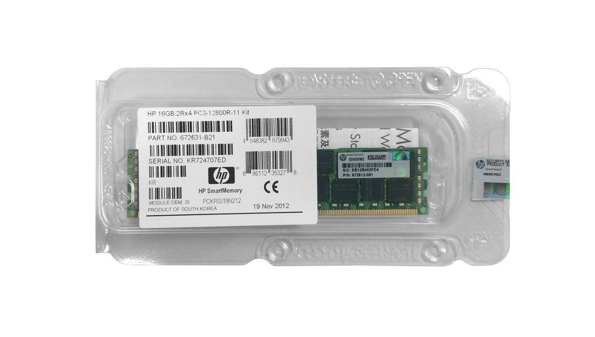HPE 16GB Server Memory Module - 672631-B21