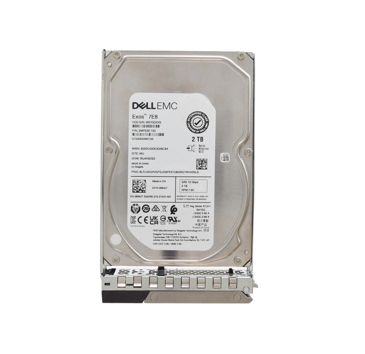 Dell 2TB Server Hard Drive - 684JT