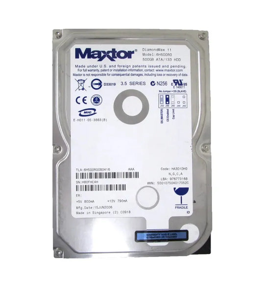 Maxtor Desktop Hard Drive - 6H500R0