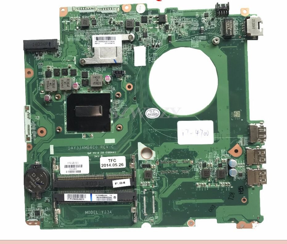HP Laptop Motherboard - 773128-501