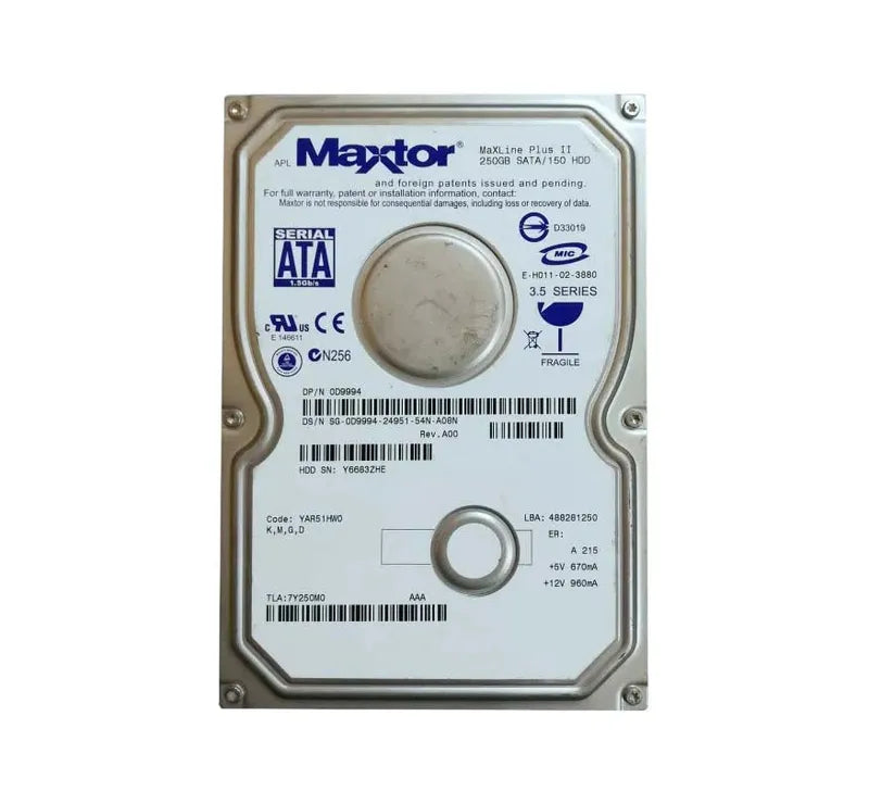 Maxtor Desktop Hard Drive - 7Y250M0