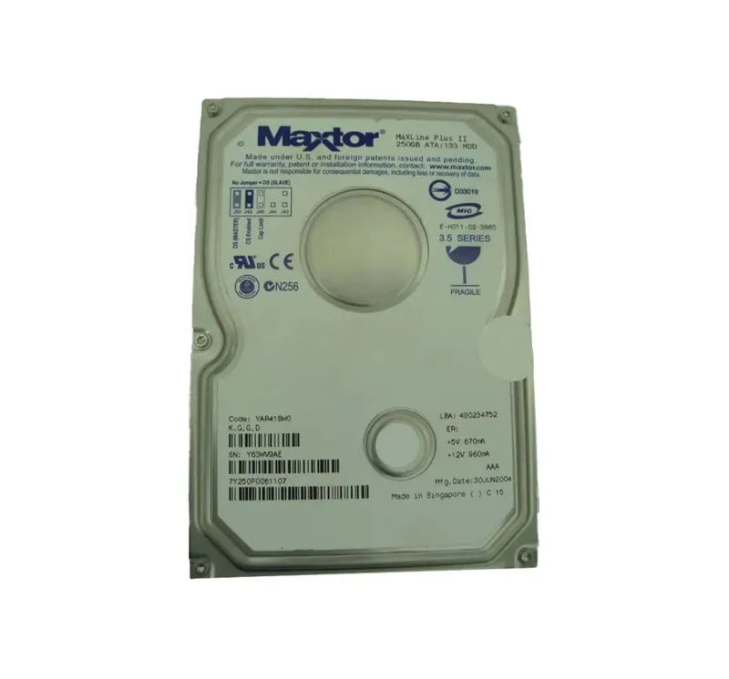 Maxtor Desktop Hard Drive - 7Y250P0