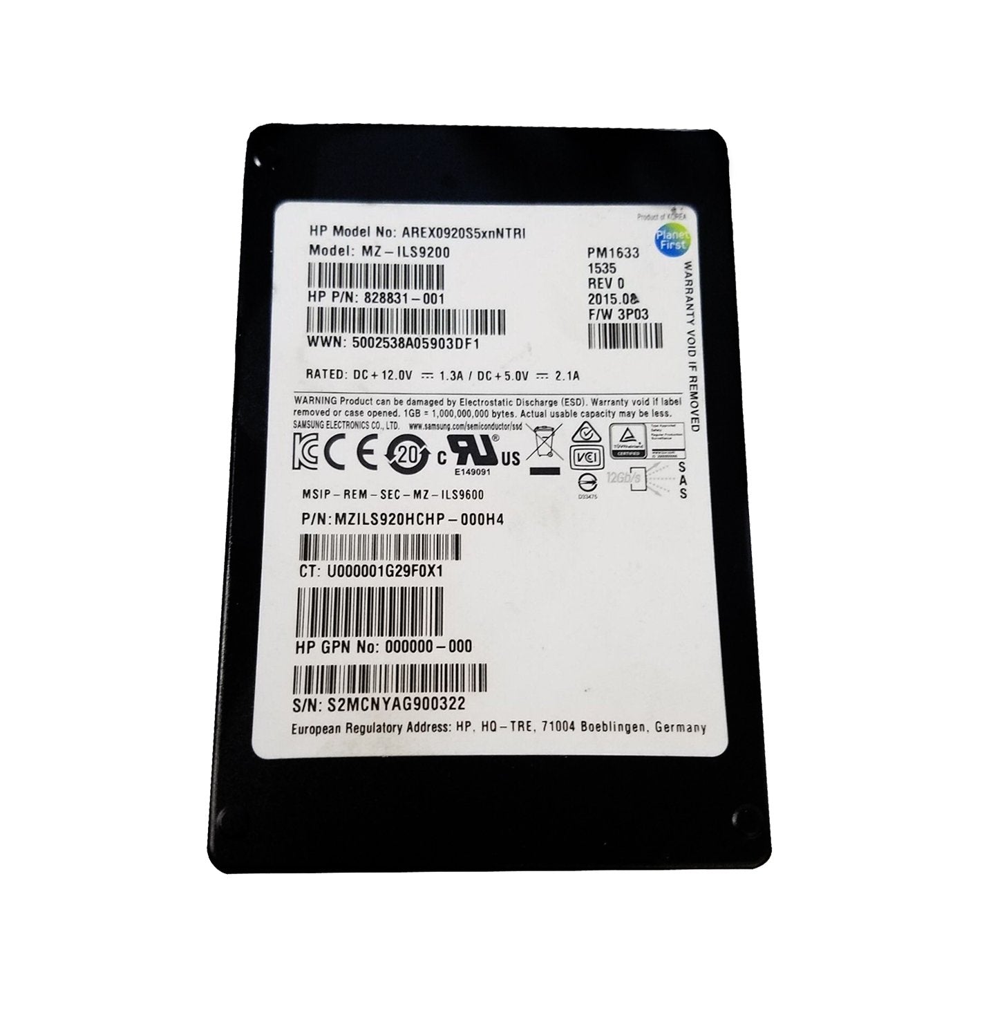 HP Solid State Drive - 828831-001