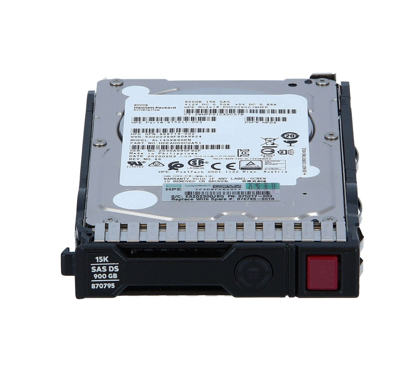 HP 900GB SAS 12Gb/s Hot Swap Digitally Signed 1 - 870795-001