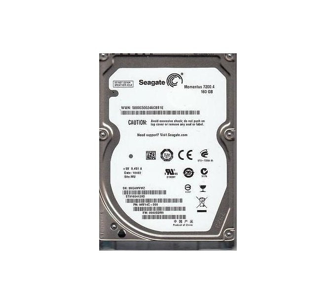 Seagate Momentus 7200.4 160GB Laptop Hard Drive - 9HV14C-300