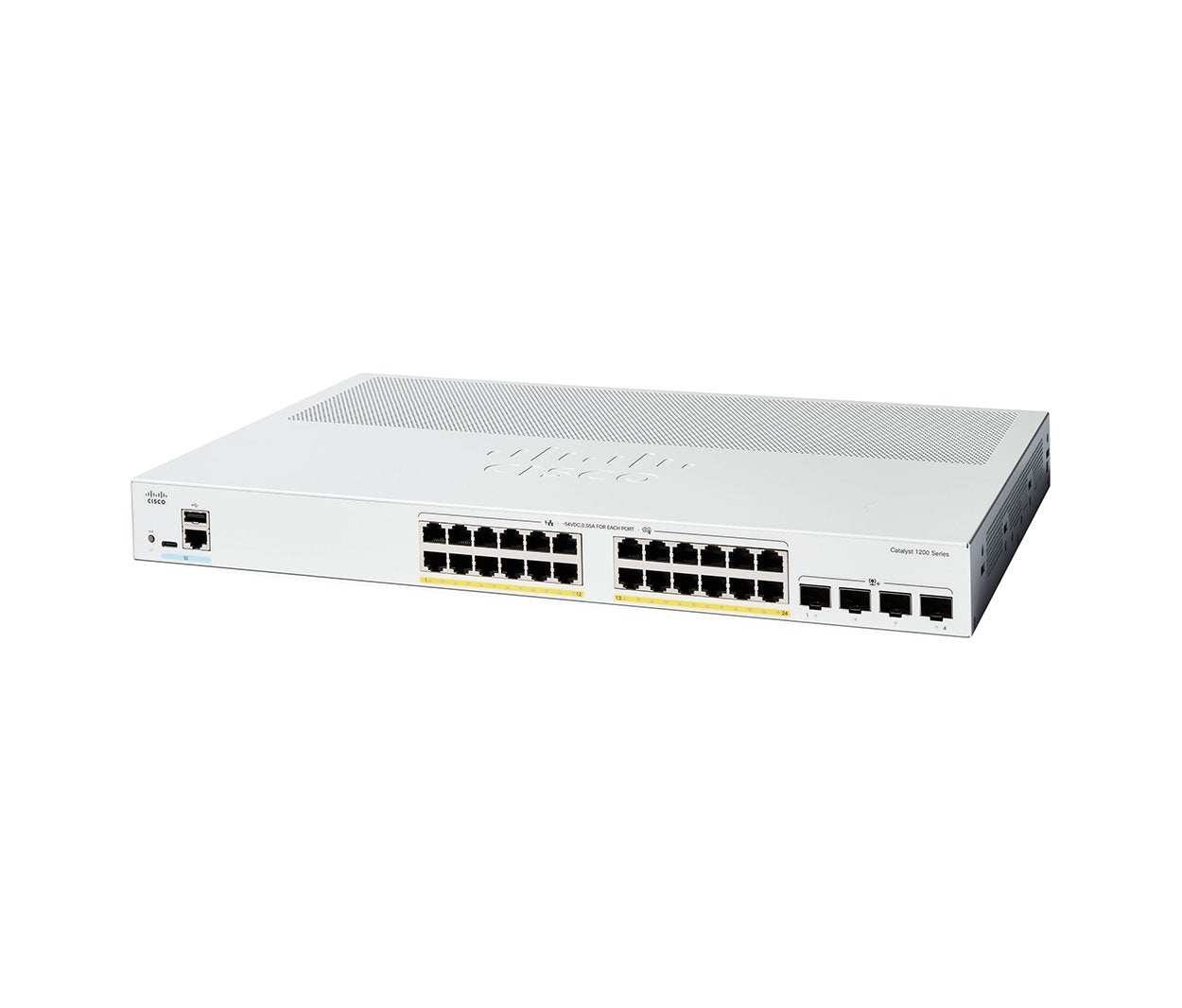 Cisco Catalyst 1200 Series 24-Ports Network Switch with 4x 10G SFP+ - C1200-24P-4X