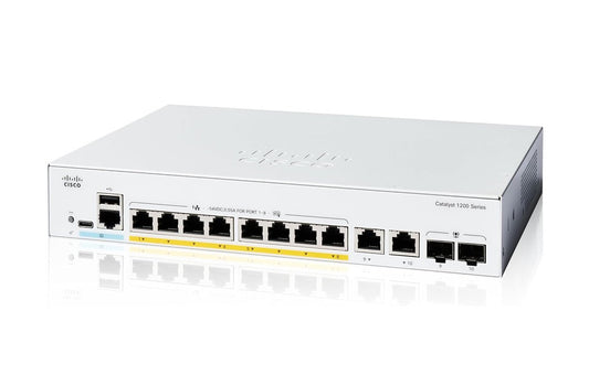 Cisco Catalyst 1200 Series 8-Ports Network Switch - C1200-8FP-2G