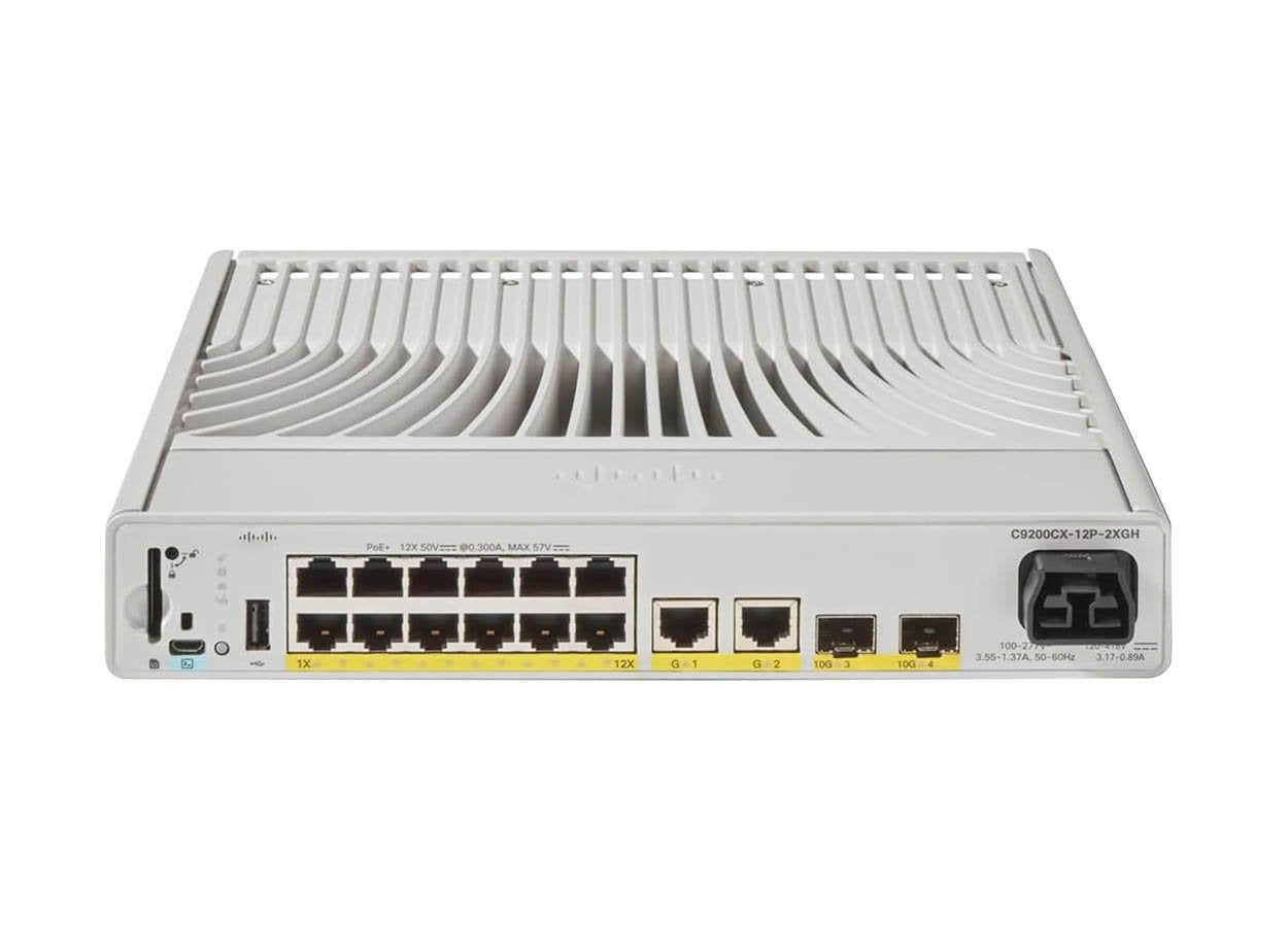 Cisco Catalyst 9200CX 1GbE 12-Ports Network Switch - C9200CX-12P-2X2G-A