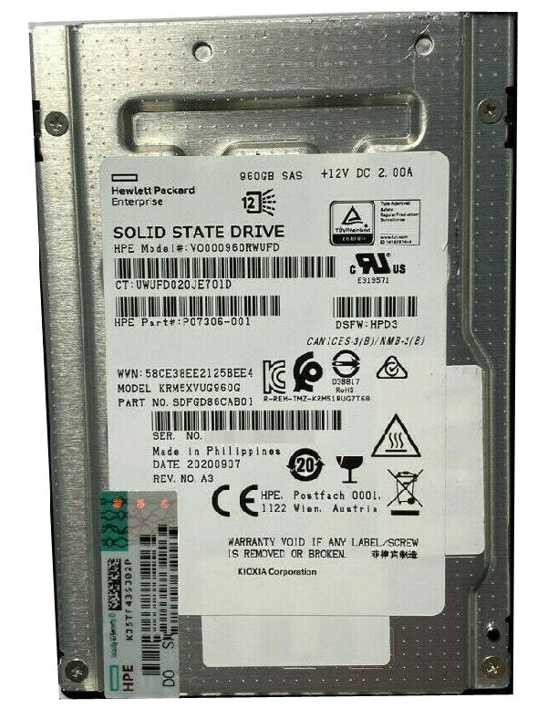 Kioxia Product Image KRM5XVUG960G