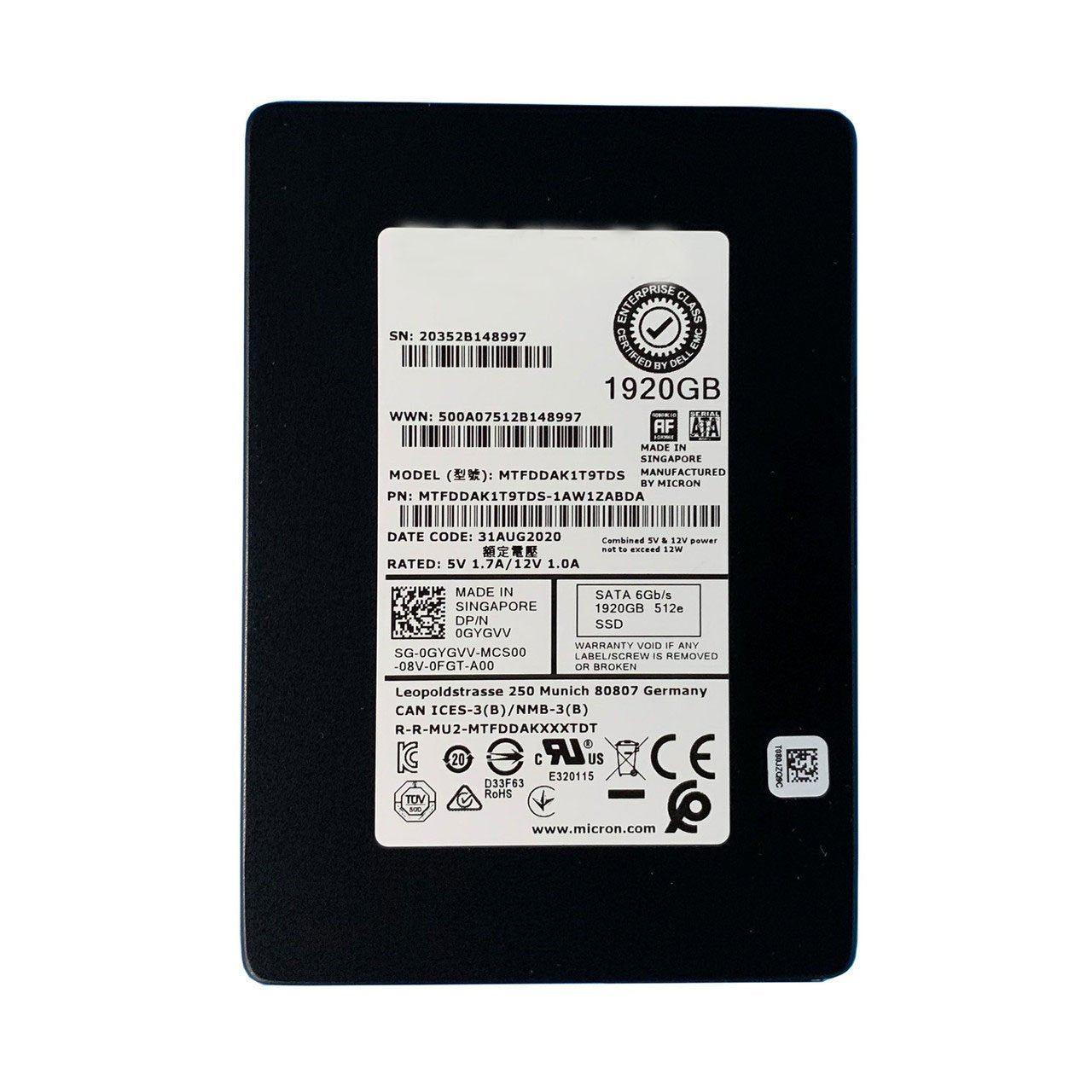 Micron Product Image MTFDDAK1T9TDS-1AW1ZABDA