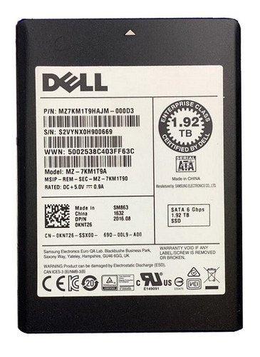 Samsung Solid State Drive - MZ-7KM1T9A