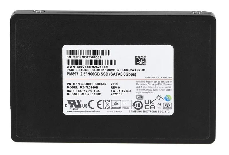 Samsung Solid State Drive - MZ7L3960HBLT-00A07