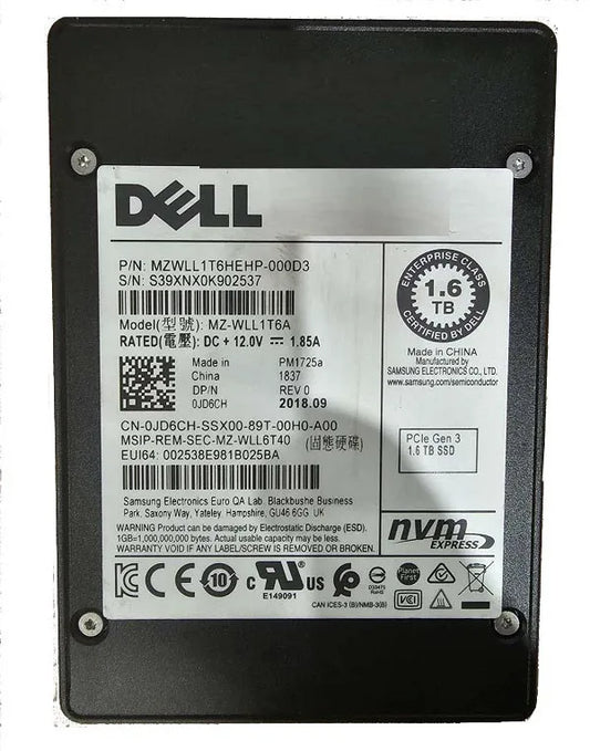 Samsung Solid State Drive - MZWLL1T6HEHP-000D3