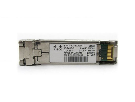 Cisco Single-Mode 10Gbps Transceiver Module - SFP-10G-BX40D-I=
