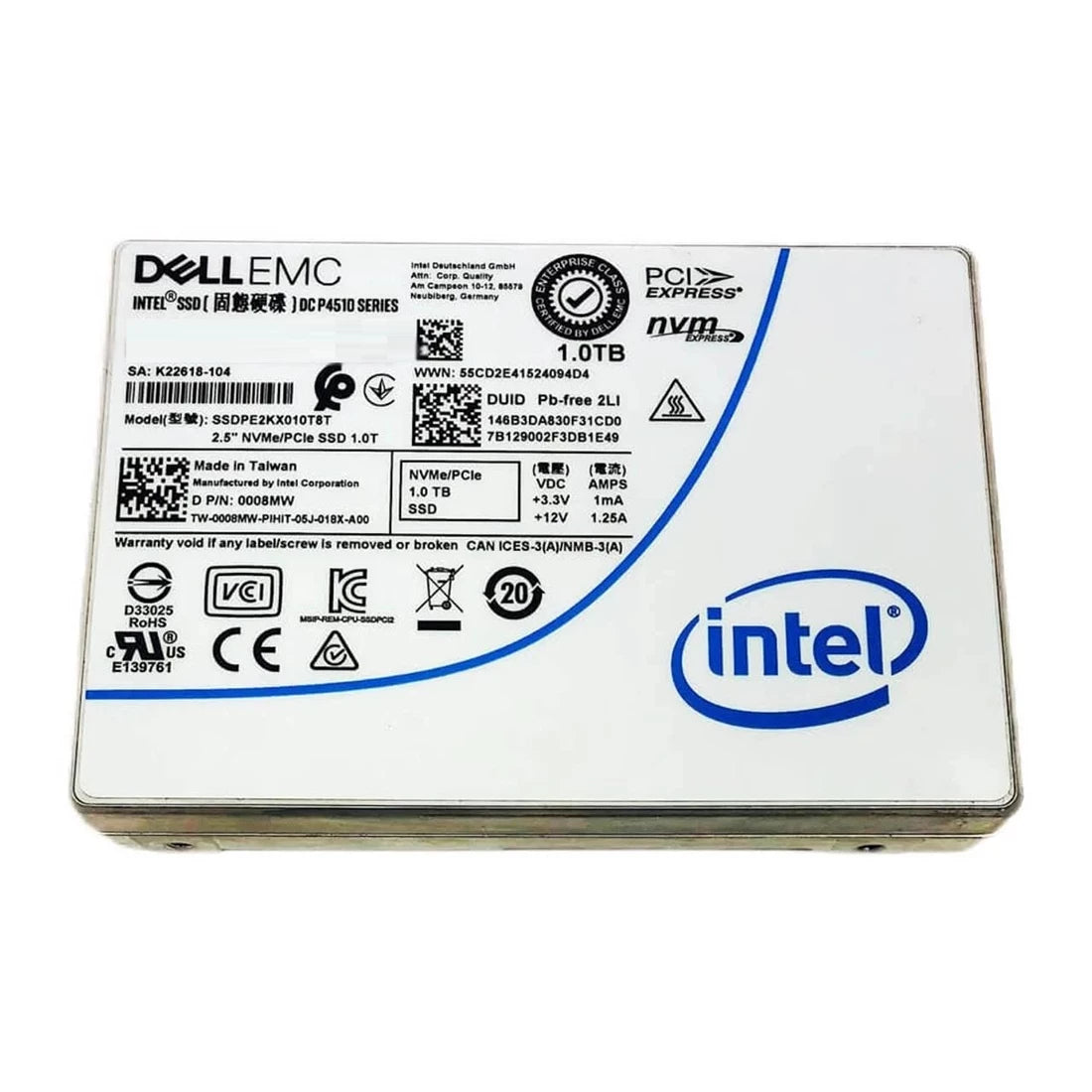 Intel Product Image SSDPE2KX010T8T