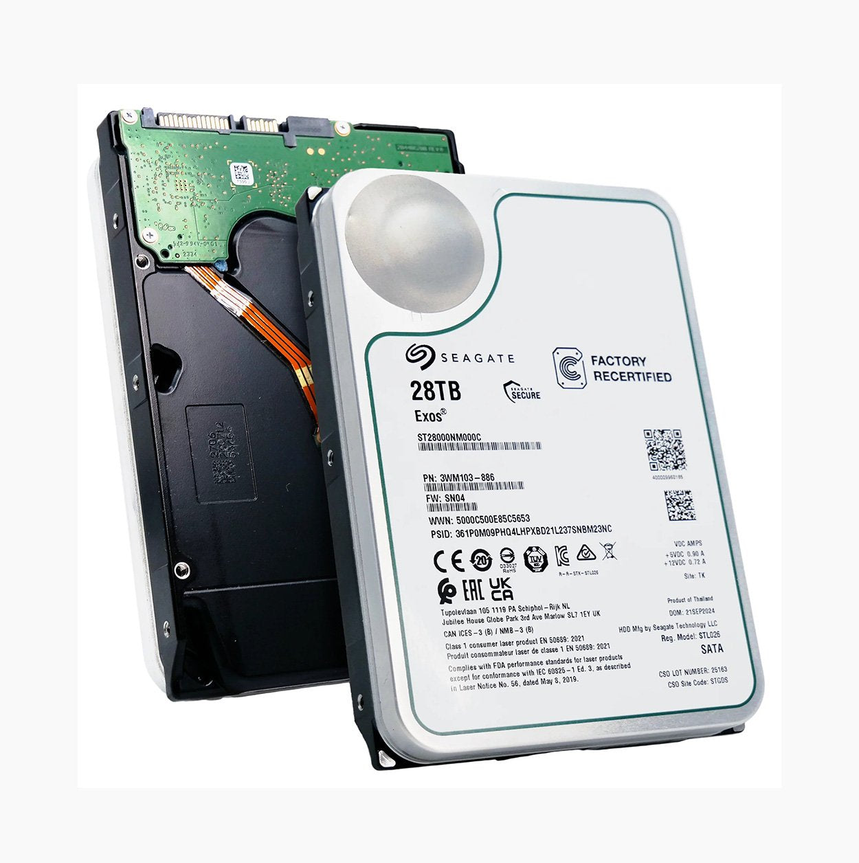 Seagate Exos 16TB SATA 6Gb/s 3.5-inch Hard Drive - ST28000NM000C