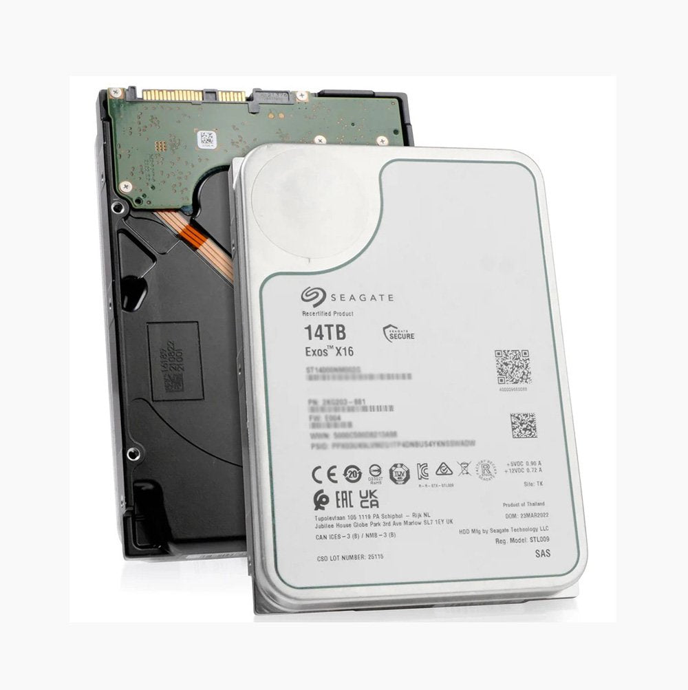Seagate Exos X16 14TB SAS 12Gb/s 3.5-inch Hard Drive - ST14000NM012G