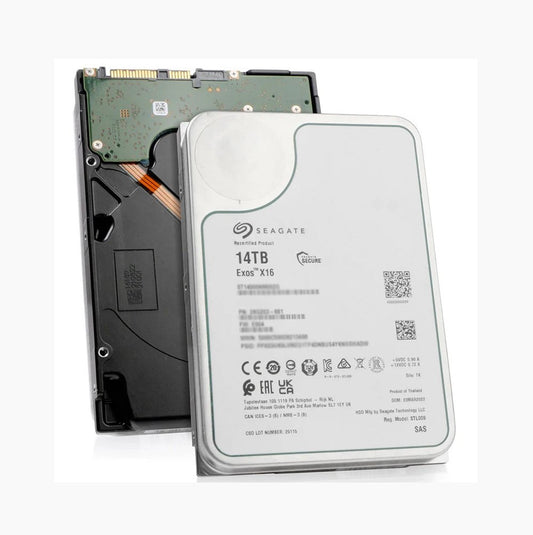 Seagate Exos X16 14TB SAS 12Gb/s 3.5-inch Hard Drive - ST14000NM012G