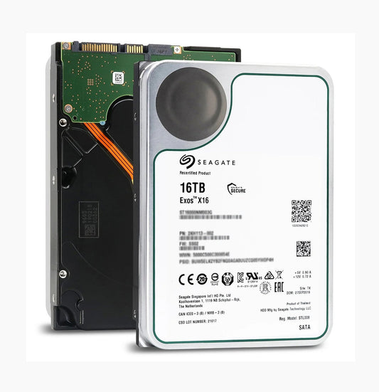 Seagate Exos X16 16TB SATA 6Gb/s 3.5-inch Hard Drive - ST16000NM001G