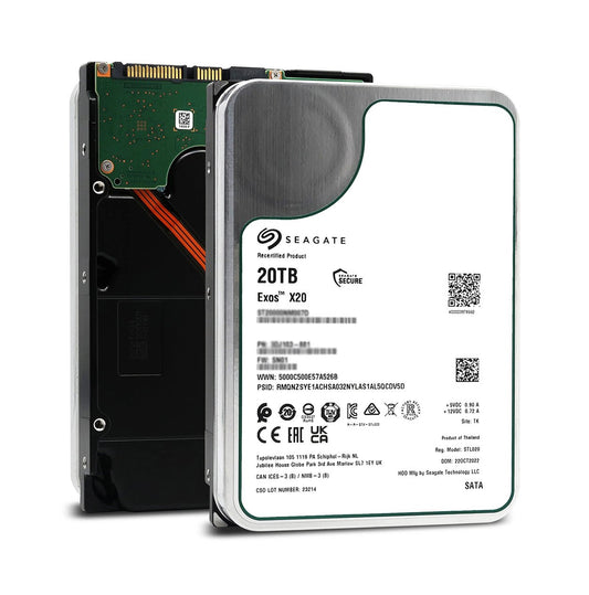 Seagate Exos X20 20TB SAS 12Gb/s 3.5-inch Hard Drive - ST20000NM005D