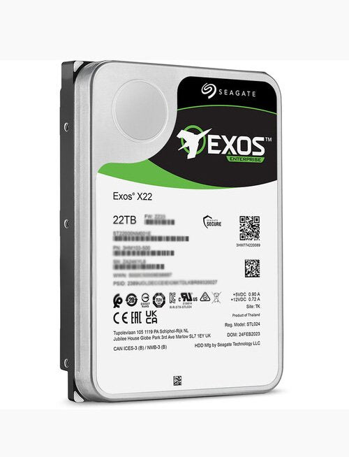 Seagate Exos X22 22TB SAS 12Gb/s 3.5-inch Hard Drive - ST22000NM006E