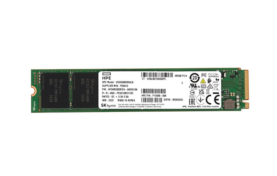 HPE 480GB PCIe Solid State Drive (SSD) - P13688-004