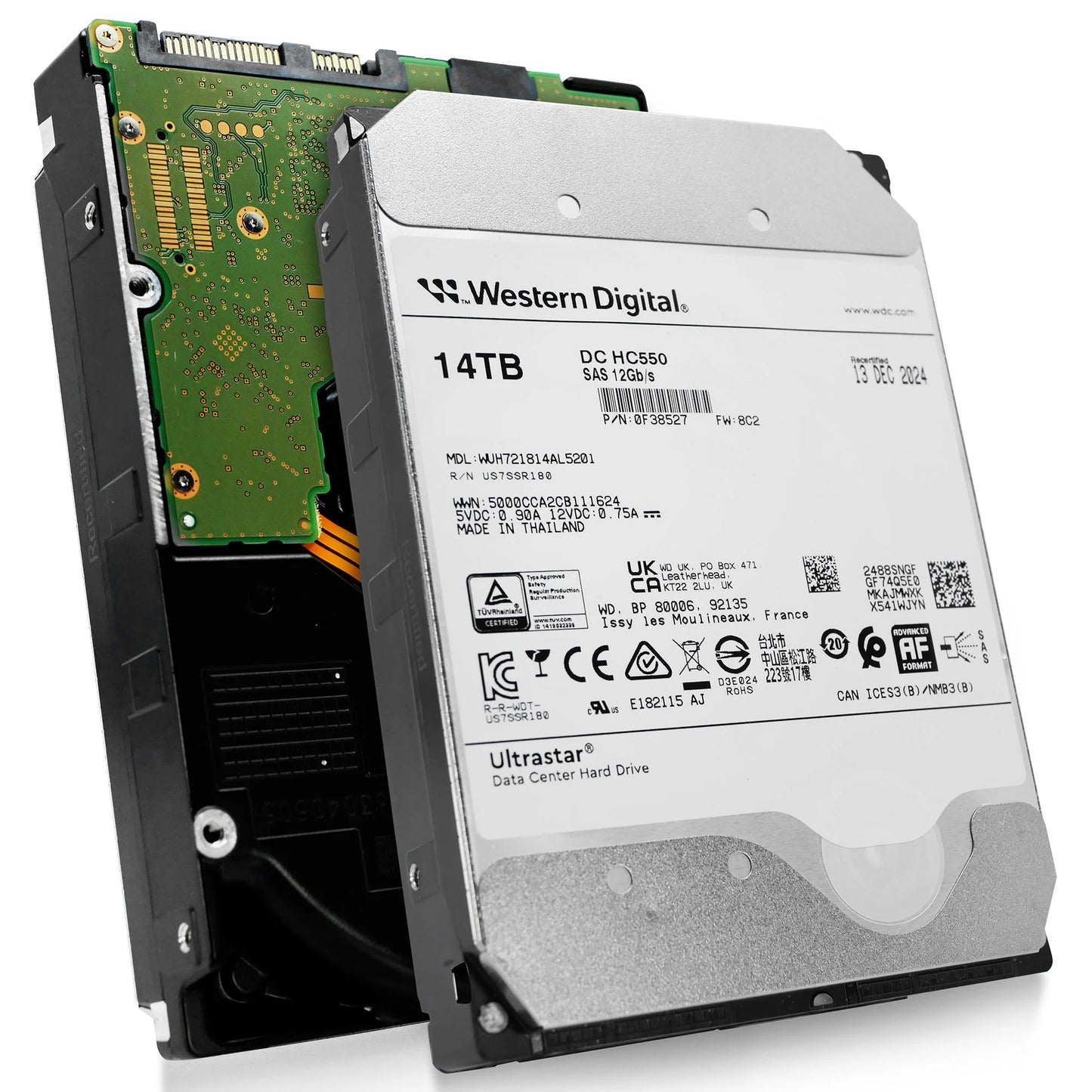 WD Ultrastar DC HC550 14TB SAS 12Gb/s Hard Drive - WUH721814AL5201