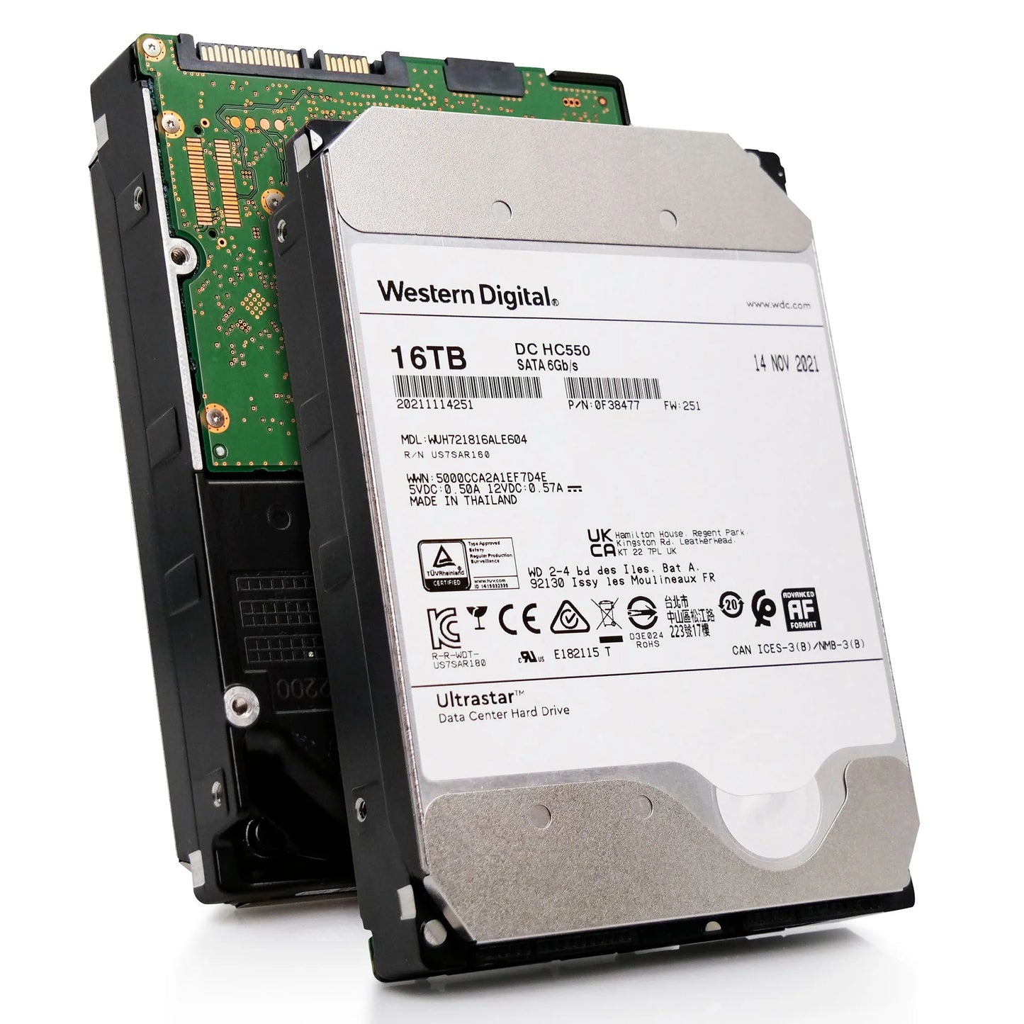 WD Ultrastar DC HC550 16TB SATA 6Gb/s Hard Drive - 0F38477
