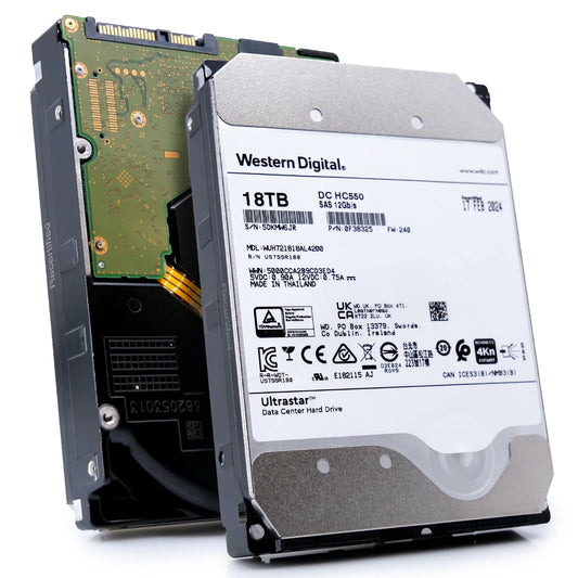 WD Ultrastar DC HC550 18TB SAS 12Gb/s Hard Drive - WUH721818AL4200
