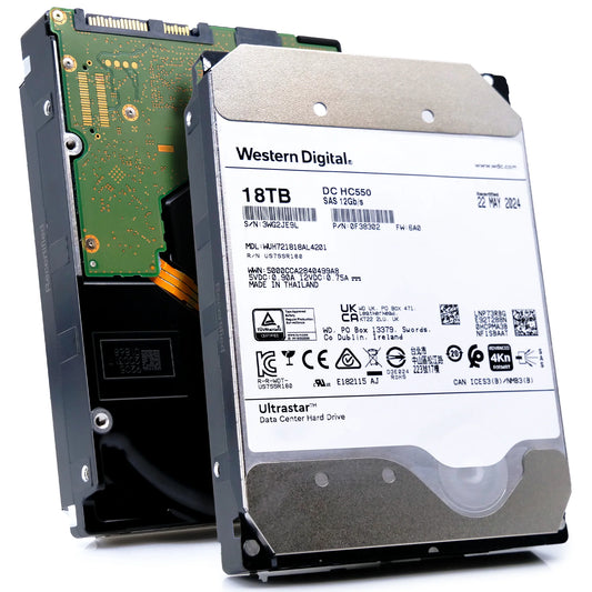 WD Ultrastar DC HC550 18TB SAS 12Gb/s Hard Drive - WUH721818AL4201