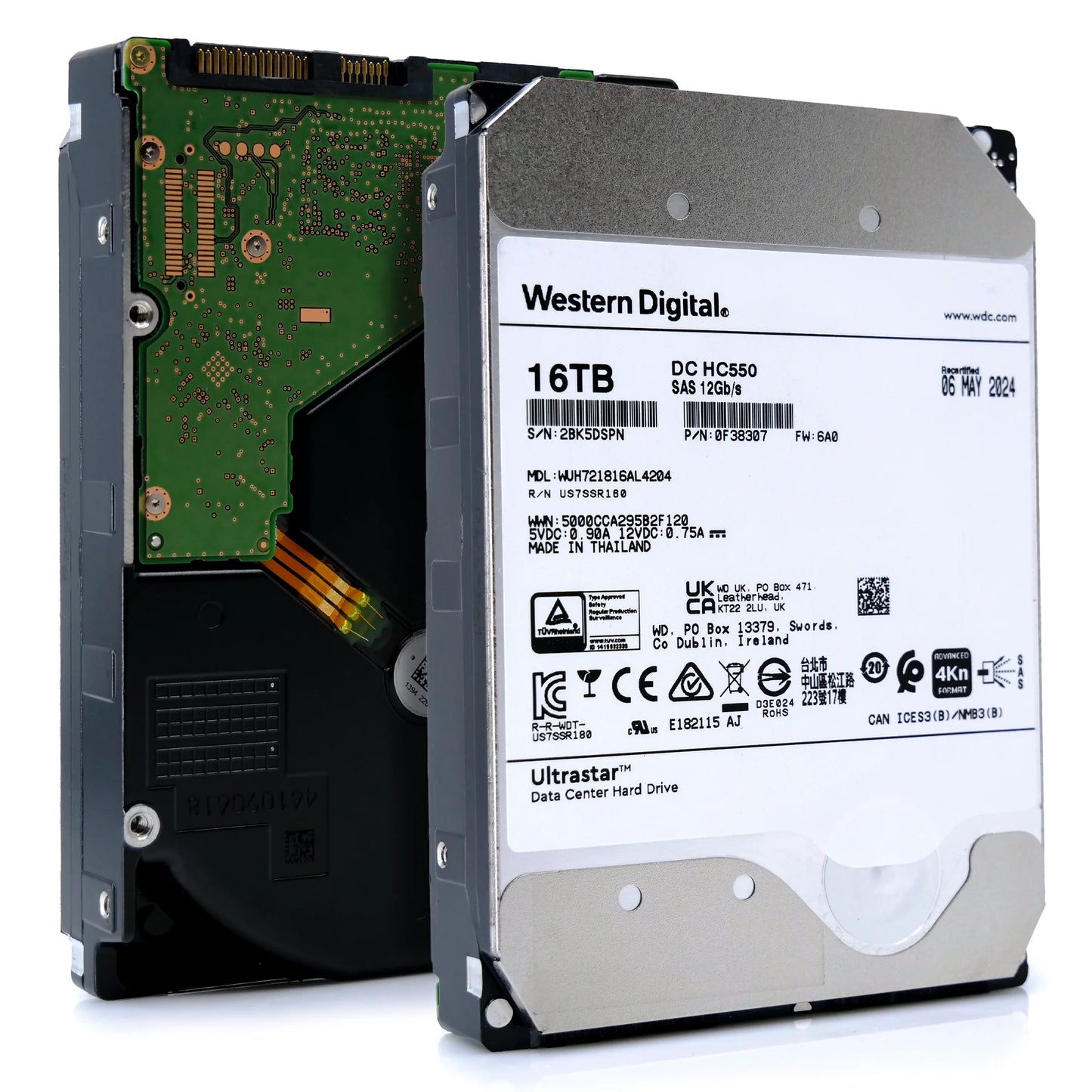 WD Ultrastar DC HC550 18TB SAS 12Gb/s Hard Drive - 0F38307