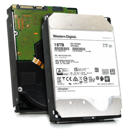 WD Ultrastar DC HC550 18TB SATA 6Gb/s Hard Drive - WUH721818ALE601