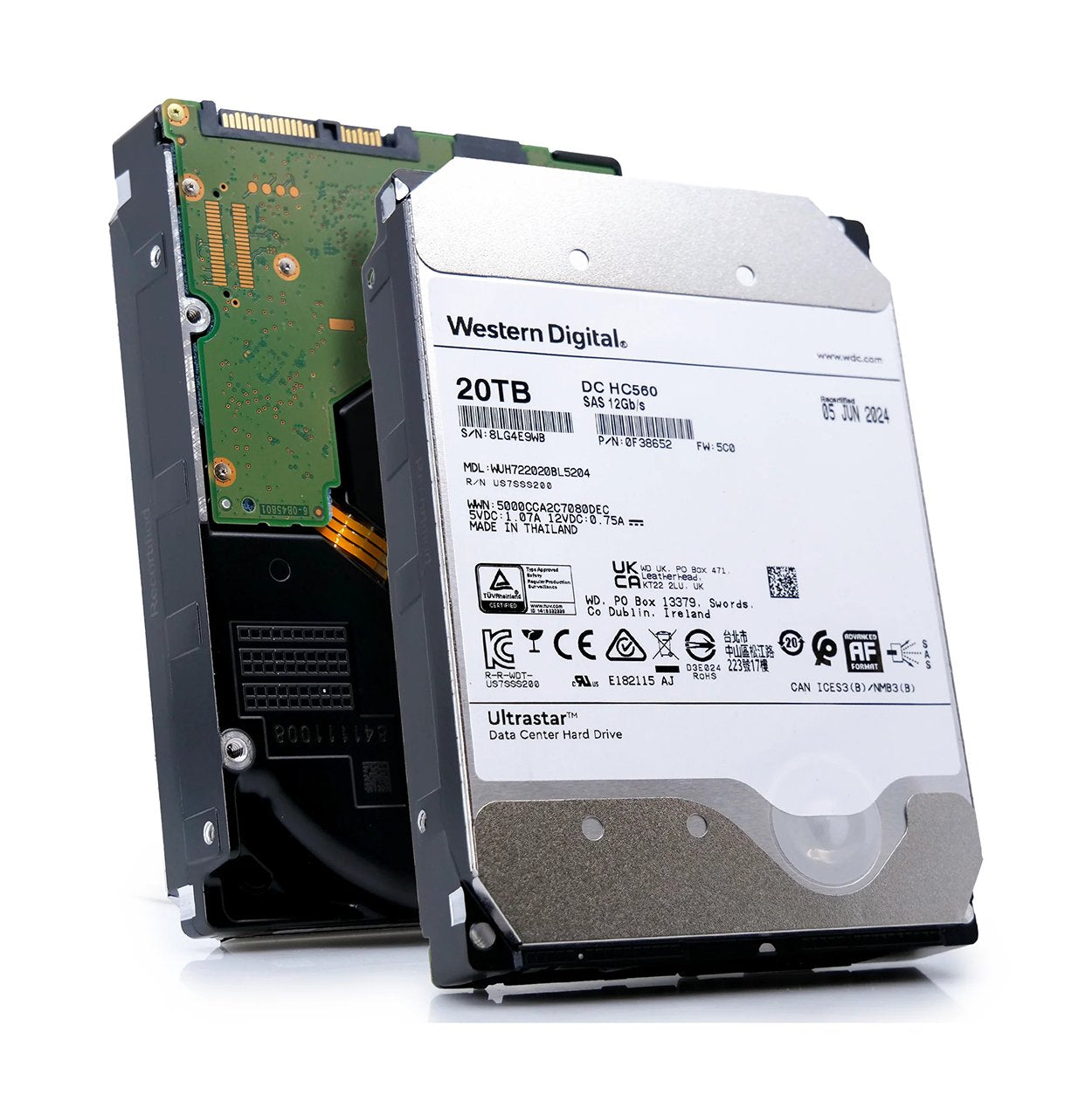WD Ultrastar DC HC560 20TB SAS 12Gb/s 3.5-inch Internal Hard Drive - 0F38652