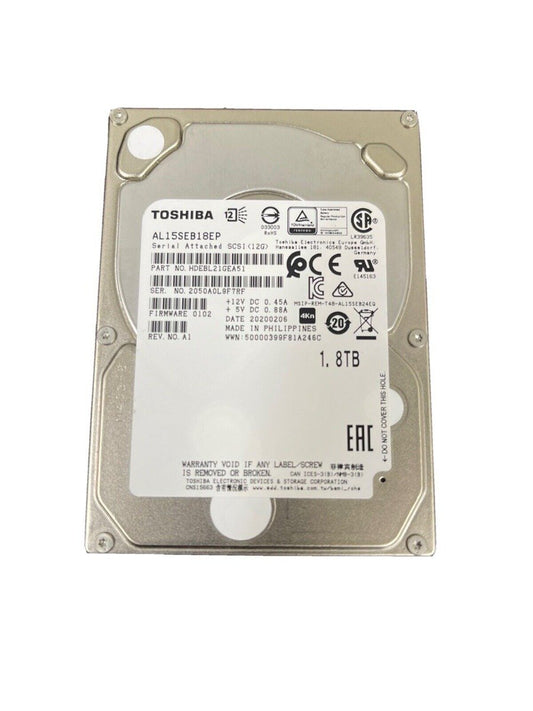 Toshiba AL15SEB Series 1.8TB SAS 12Gb/s 10000R - AL15SEB18EP