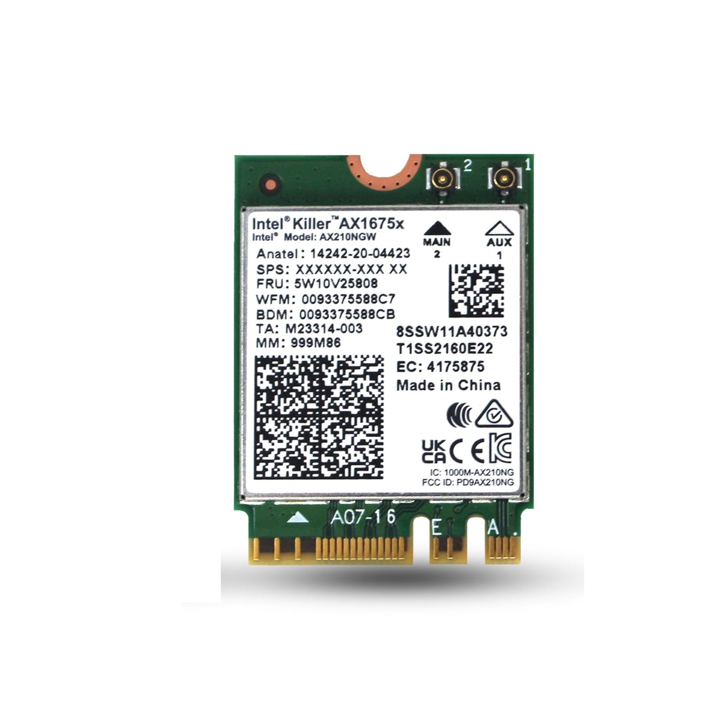 Intel Network Adapter - AX210.NGWG.NV
