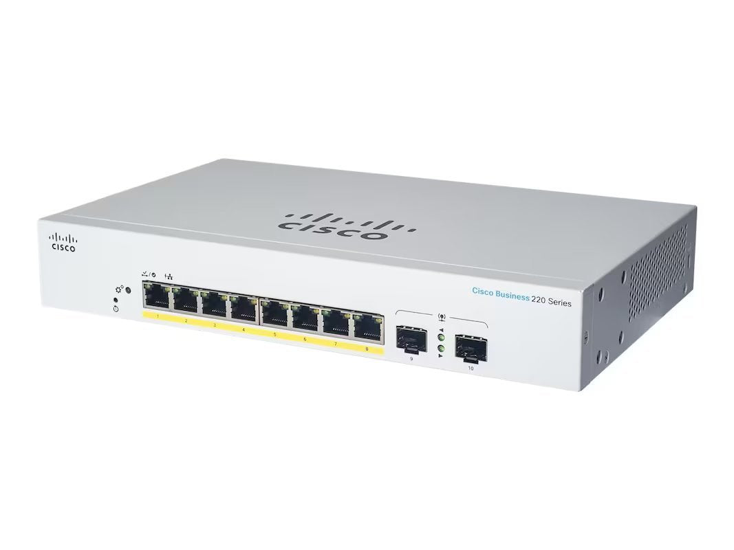 Cisco Business 220 Network Switch - CBS220-8P-E-2G-NA